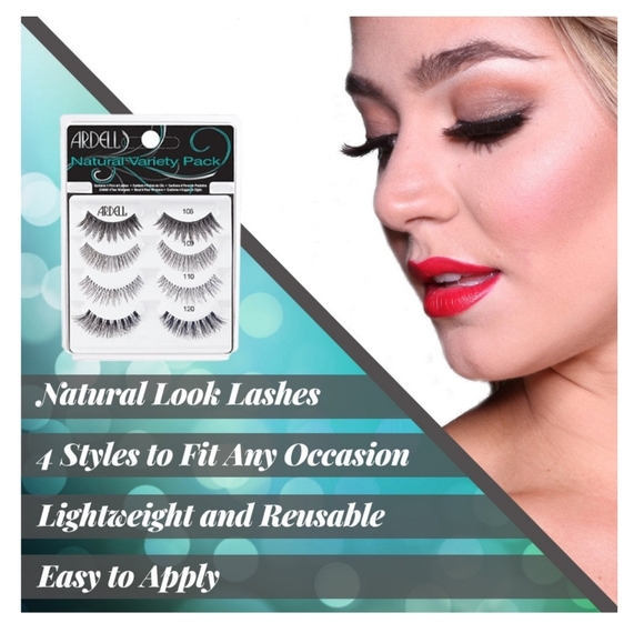 NEW Ardell Natural Variety 4-Pack Eyelashes in Black - Picture 2 of 9